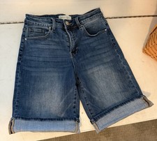Artist Risen Women's Jean Shorts Size 26 Small Blue Denim