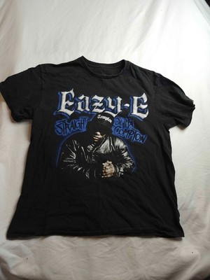 Eazy E Shirt Mens L Black Straight Outta Compton Ruthless Records Graphic Tee