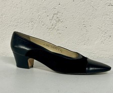 Vintage Silvia Fiorentina  Dorian  Pumps - Black, Suede/Leather, 8.5 N