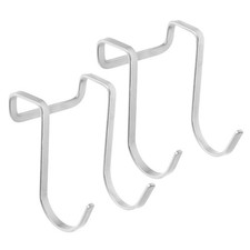  2 Pcs Back of Door Hanger Hooks for Bedrooms Grocery Storage Coat Holder