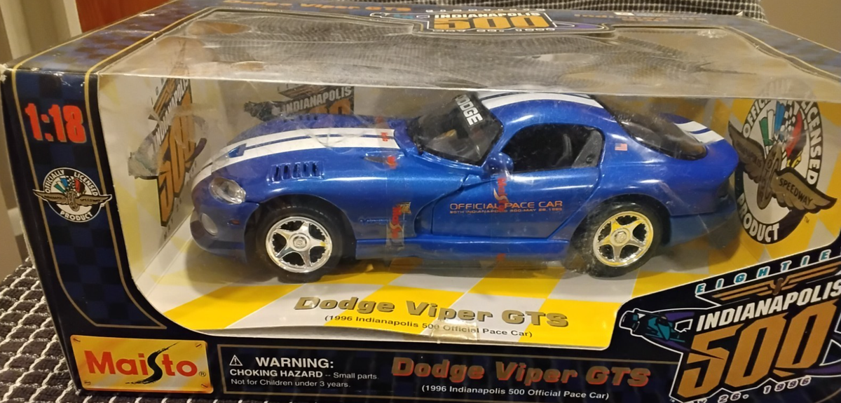 Maisto 1:18, Limited Edition, 1996 Dodge Viper GTS, Indy 500 Pace