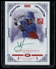 2022 Onyx Vintage Extended #VAWF Welbyn Francisca Green Signatures /50
