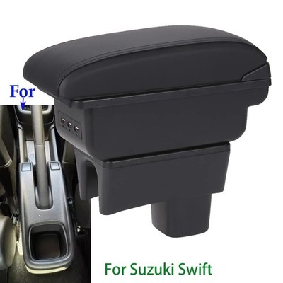 For SUZUKI Swift Armrest Box Auto Storage Box Arm Bracing Heighten 2005-2025