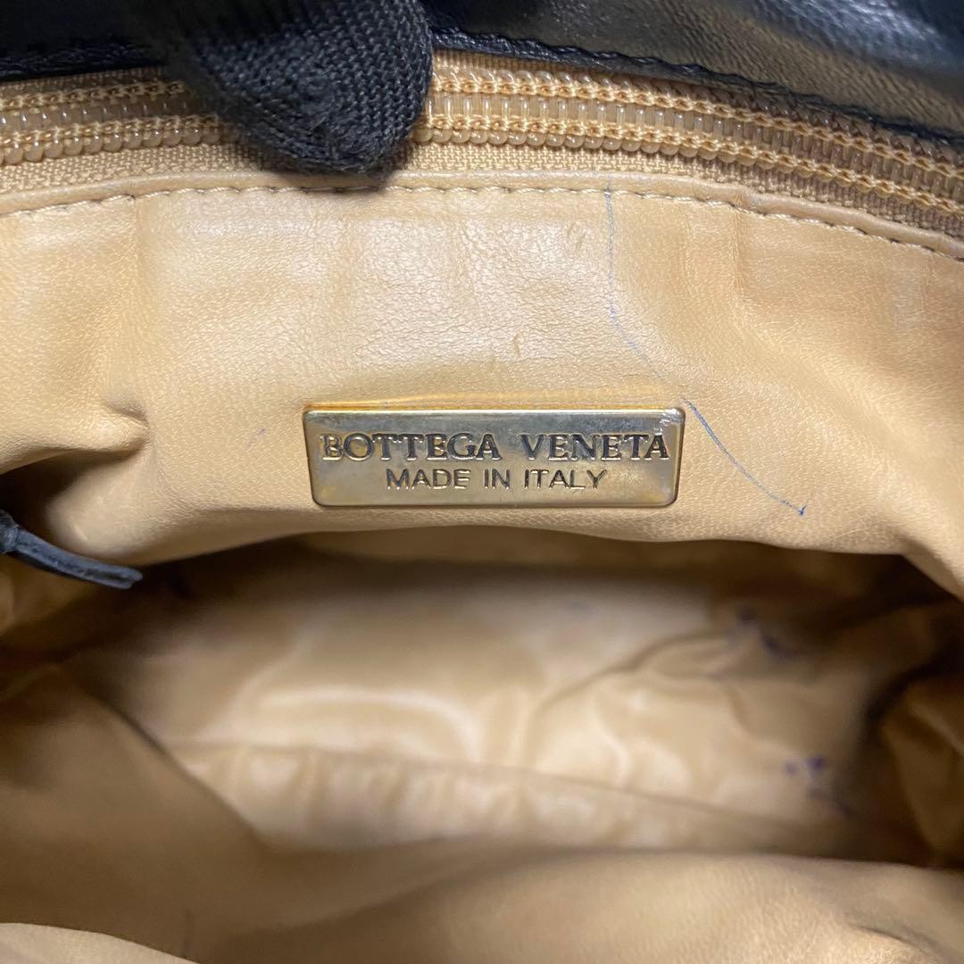 Bottega Veneta Intrecciato shoulder bag black leather Authentic thumbnail 15