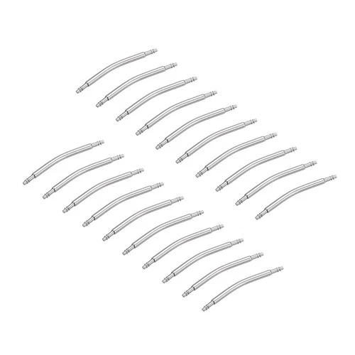 20mm Curved Spring Bar Pins 1.5mm Dia Stainless Steel Watch Band Link Pin 20pcs