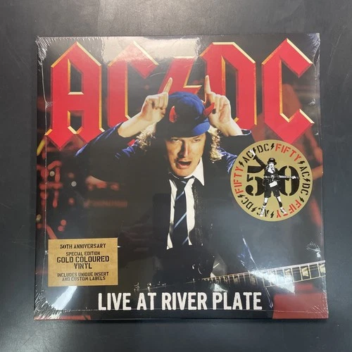 AC/DC – Live At River Plate  [3x GOLD 12" Vinyl Record LP] 50th Anniversary NEW