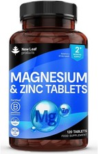 Magnesium Tablets 516mg 120 Vegan UK Made Muscle Sleep 0.28 per thousand milligrams