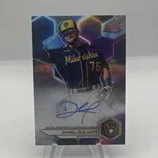 Topps 2023 Bowman's Best Daniel Guilarte Autograph Refractor Brewers #B23-DGE
