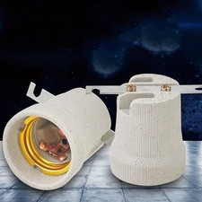 Porcelain ES27 E27 EDISON SCREW Heat Bulb Lamp Holder Lamp Holder Fixed Bracket