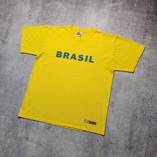 Vintage Nike Brazil T Shirt 90s Jersey Mens Size M
