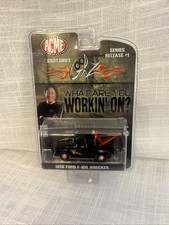 BLACK 1956 FORD F100 WRECKER GREENLIGHT 1:64 SCALE DIECAST METAL MODEL TRUCK