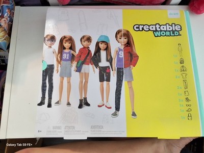 Creatable World Deluxe Character Kit DC-619 Customizable Doll nib htf nice