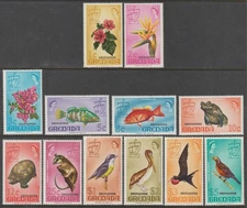 EDSROOM-21216 Grenada Grenadines 3-14 MNH 1974 Complete Birds CV$16.10