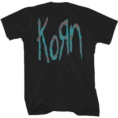 T-Shirt Officiel KORN Band Logo Sos Doll - Homme Noir, Taille Large, Coton Doux