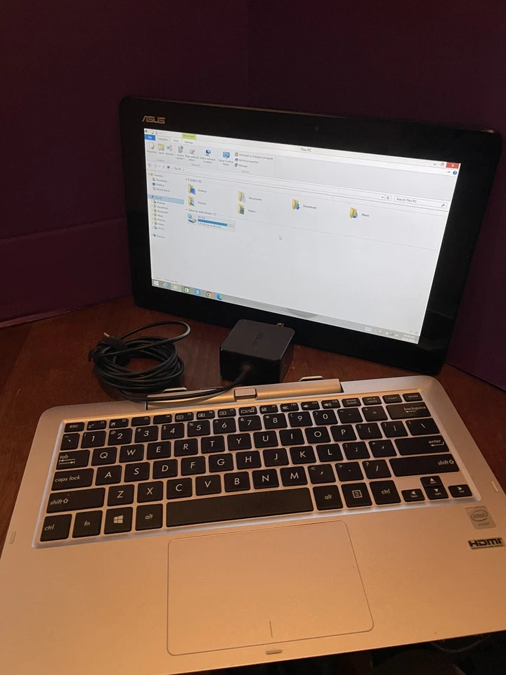 PORTATIL/TABLET/LIBRO TRANSFORMADOR ASUS/T200T/TÁCTIL/PANTALLA ¡Excelente Estado! - Imagen 3 de 4