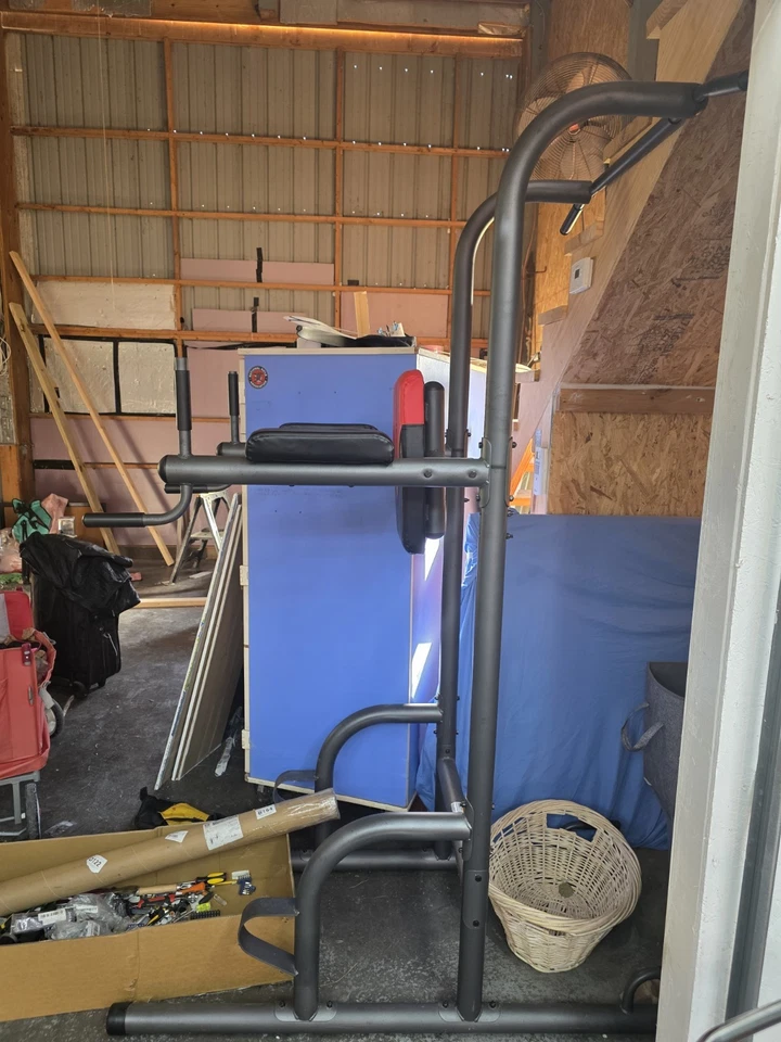 Power Tower Dip Station & Pull Up Bar - Altura ajustável academia em casa fitness - Imagem 3 de 3