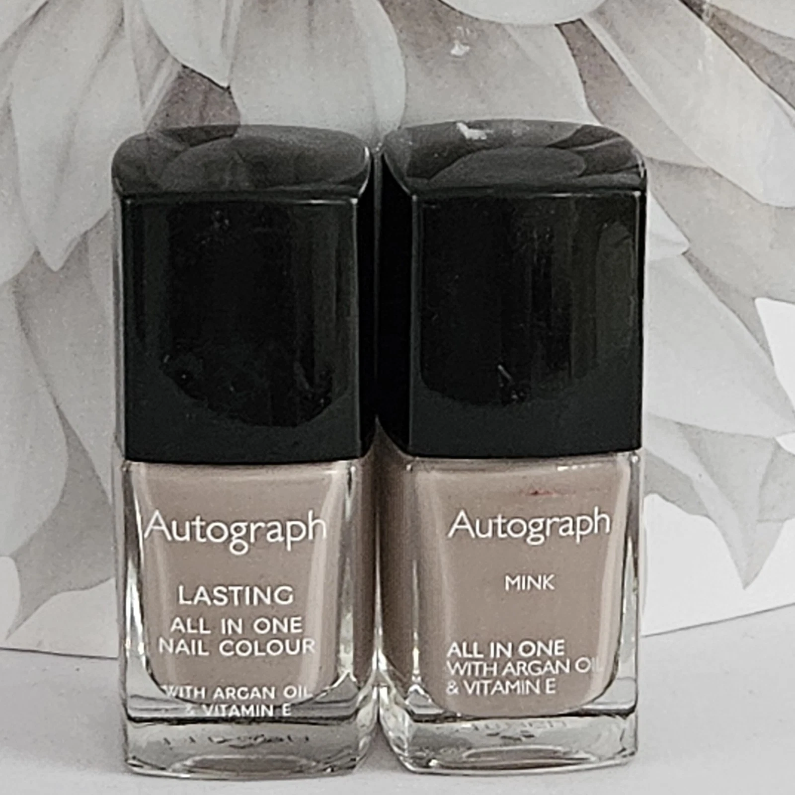 Autograph X2 MINK ALL IN ONE WITH ARGAN OIL & VITAMIN E NAIL POLISH 11ml Each