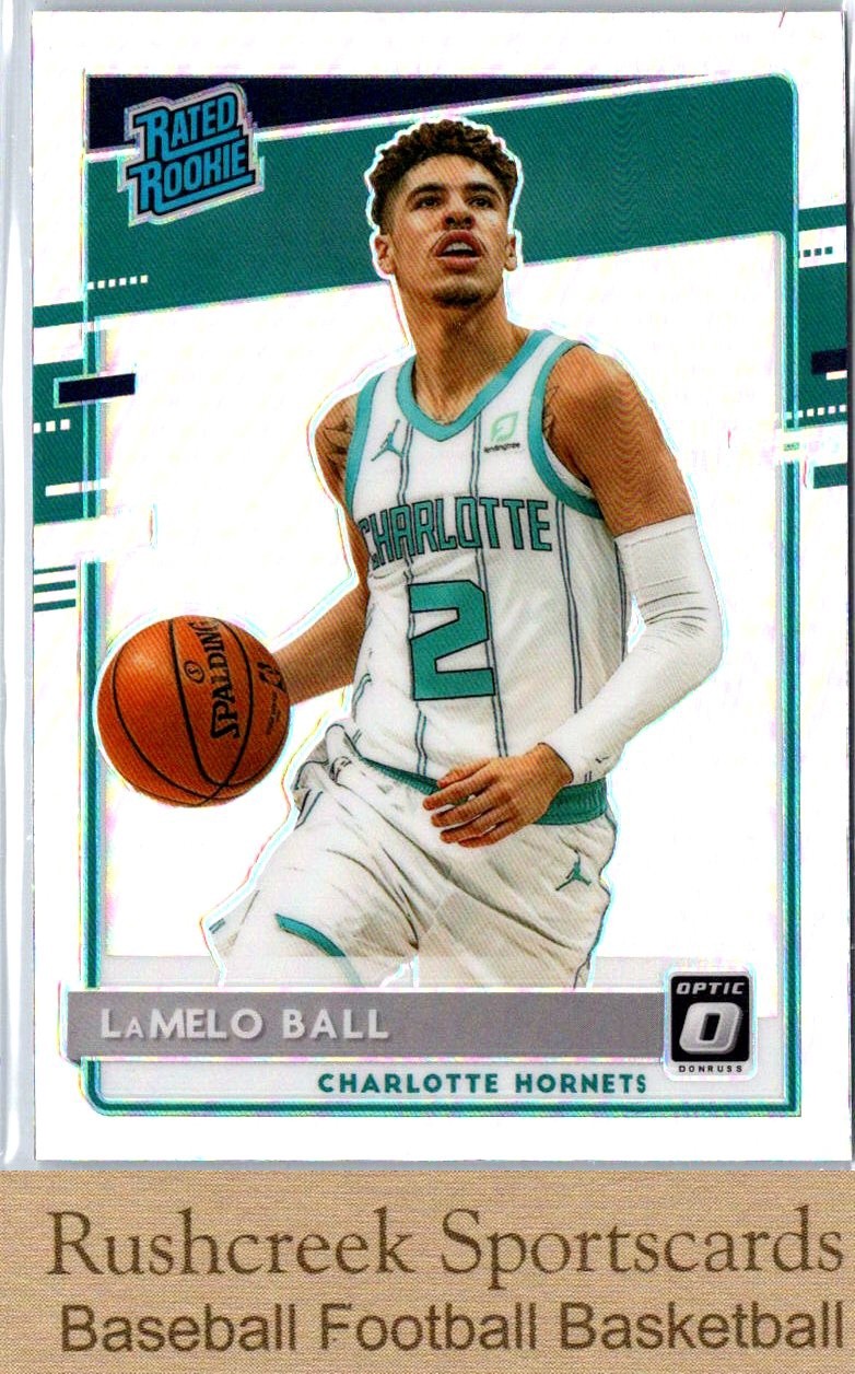 2020-21 Donruss Optic #153 LaMelo Ball RC Rookie Silver Prizm Holo