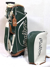 MALBON GOLF Caddy Bag Stand Type Green White Brown 3.9Kg 5way w/Hood