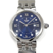TUDOR Watch Clair de Rose M35500-0010 Diamnd Blue Dial Stainless Steel Automatic