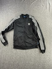 Adidas Originals Firebird 3 Stripe Trefoil Track Jacket Black White Size Medium