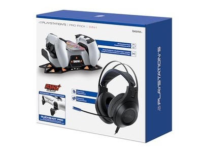 BIONIK POWER STAND BUNDLE FOR PLAYSTATION 5 3 IN 1 BNK-9127 - WHITE