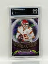 2021 Panini Contenders Football Super Natural #SN-PMA Patrick Mahomes II MT+9.5