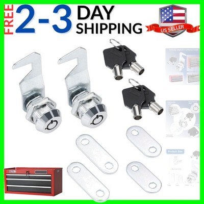 Silver Tool Box Locks with Keys Compatible with Craftsman Tool Box, 5/8''17mm ...