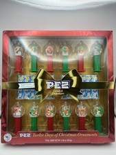 PEZ “12 Days of Christmas” Ornament Set Mini Dispensers NEW SEALED~ EXP 05/24