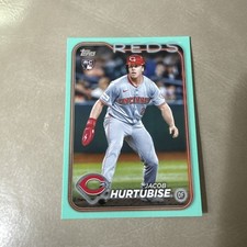 2024 Topps Update Jacob Hurtubise Rookie Aqua Card #US165 Reds C846
