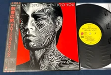 🔥 THE ROLLING STONES "Tattoo You" Japan Obi True 1st Press w/rare poster MINT-