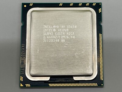 Intel Xeon X5650 SLBV3 2.66 GHz 6.4 GT/s 12MB LGA 1366 B Grade CPU Processor