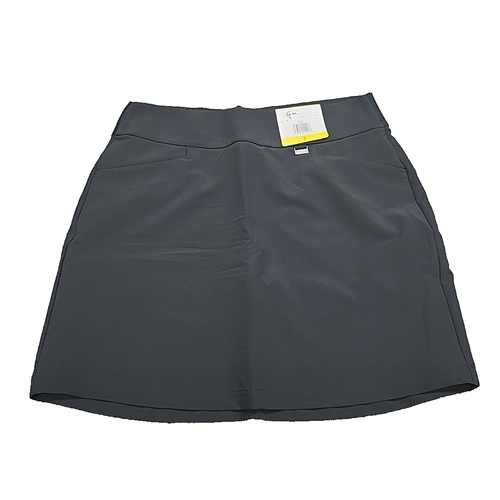 Greg Norman Damen Ladies Pull On Active Skort Small Size Black Rock mit Taschen
