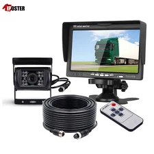4Pin 12/24V Motorhome Rear View Kit 7" TFT Monitor +CCD Backup IR Camera Caravan