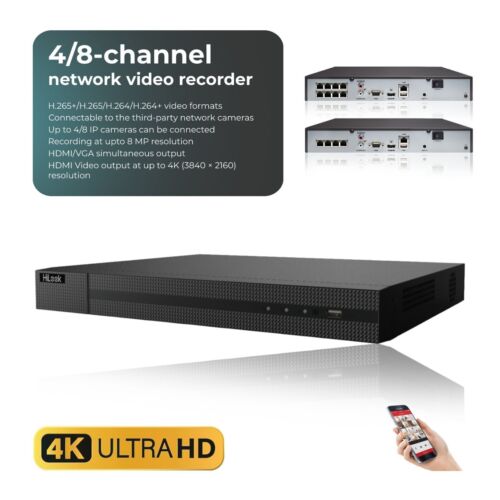 4K HIKVISION COLORVU AUDIO CCTV SYSTEM IP POE NVR 8MP KAMERA MIKRO NACHTVISION KIT - Bild 3 von 44