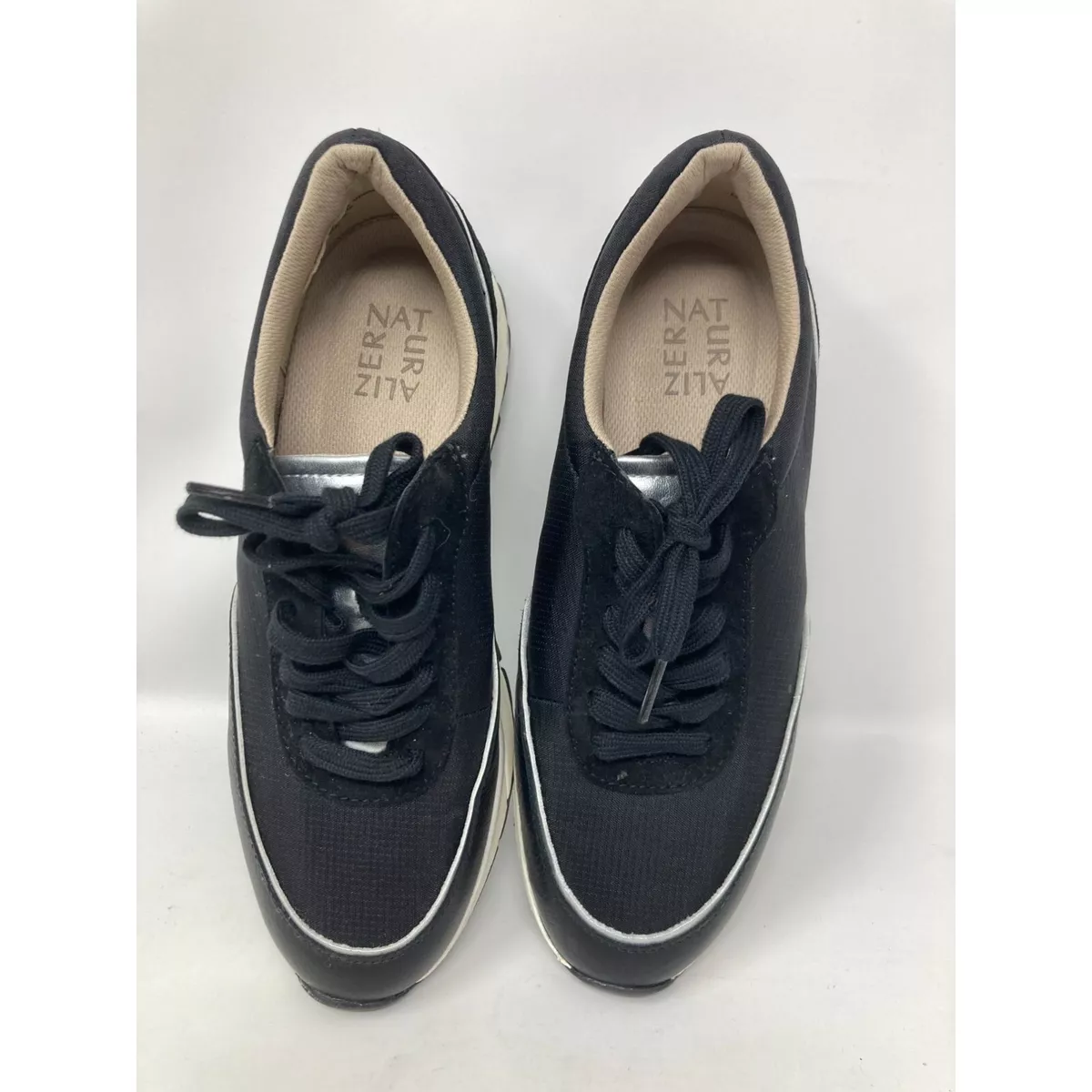 Naturalizer black sneakers clearance