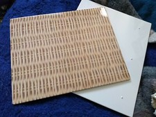 2 X WICKER PRINT MELAMINE PLATTERS 32.5x26.5cm dalebrook new