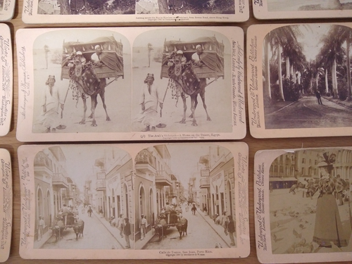 1890s - 1900s Lot of 20 Egypt USA Jamaica China France Others Stereoview Photos - Picture 3 of 15