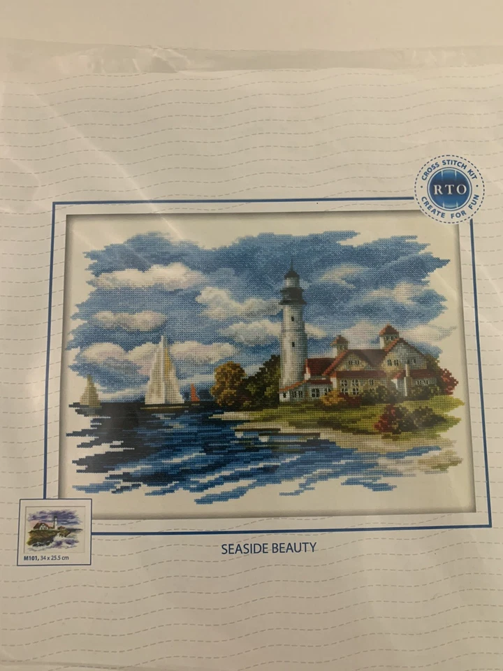 RTO Cross Stitch Kit Created For Fun Seaside Beauty M198 - Image 2 of 3