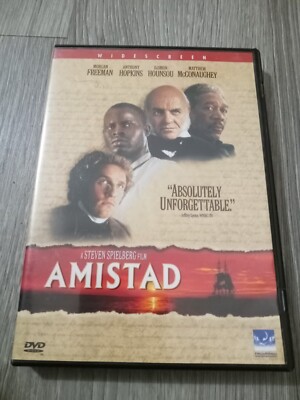Amistad DVD Drama Mystery 1997 R Morgan Freeman Anthony Hopkins