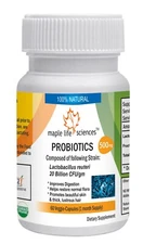 Probiotic blend of Lactobacillus reuteri 20 Billion CFU/GRAM Capsules 25
