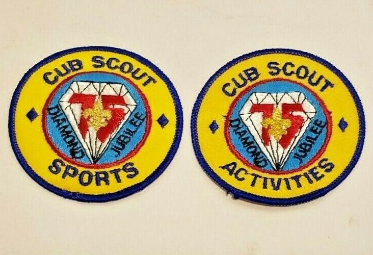 75TH DIAMOND JUBILEE CUB SCOUT PATCHES SPORTS AND ACTIVITIES G1