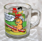 Garfield Cartoon on McDonalds Glass Coffee Mug 1978 Made in USA — photo 2