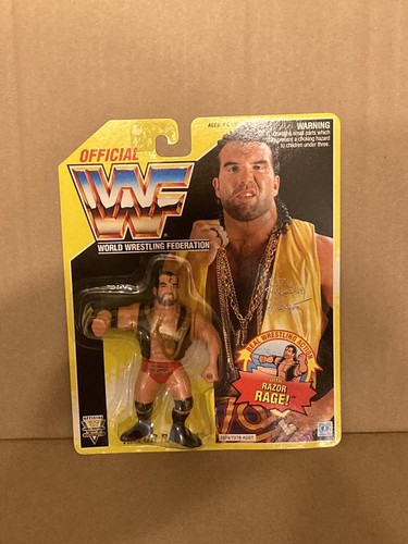 WWF Hasbro Razor Ramon Yellow Card series 5 MOC WW...
