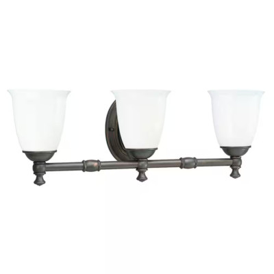 Progress Lighting P3029 Victorian 3 Light Bathroom Vanity Light - Bronze