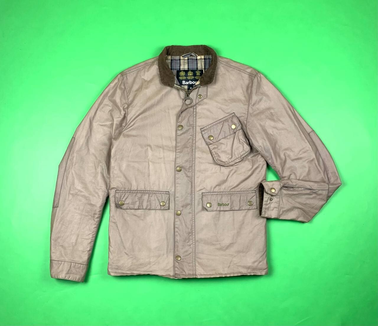 S S 17 Barbour Retail Ouston Waxed Cotton Jacket Mens Gem