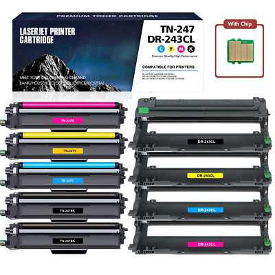 XXL Toner/Trommel compatible with Brother TN-243CMYK TN247 DCPL3550 MFC-L3750CDW