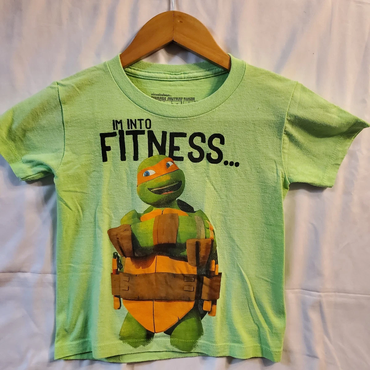 Teenage Mutant Ninja Turtles T-Shirt I’m Into Fitness 2017 Boys kids size XS