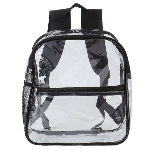 Robuster transparenter Rucksack durchsichtig wasserdicht Tasche Reise Outdoor - Bild 9 von 12