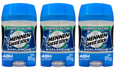 3 MENNEN Speed Stick AVALANCHE 48h Protection Gel Antiperspirant Sticks 85ml